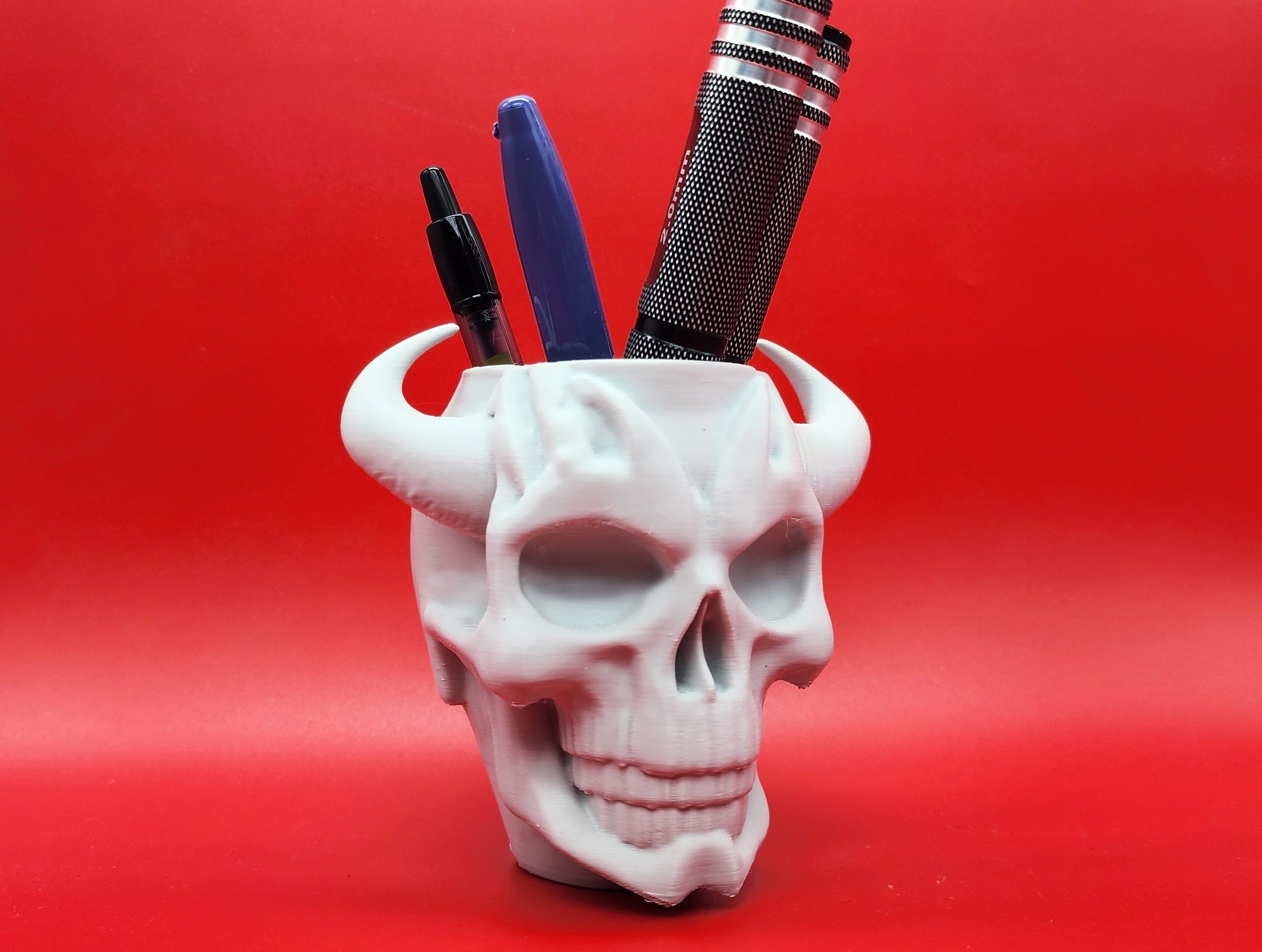 Demon Skull Pen Cup