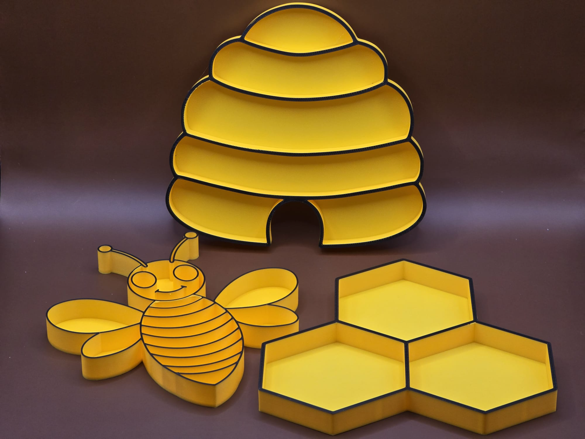 Bee Hive Hex Fill Shape Montessori Play