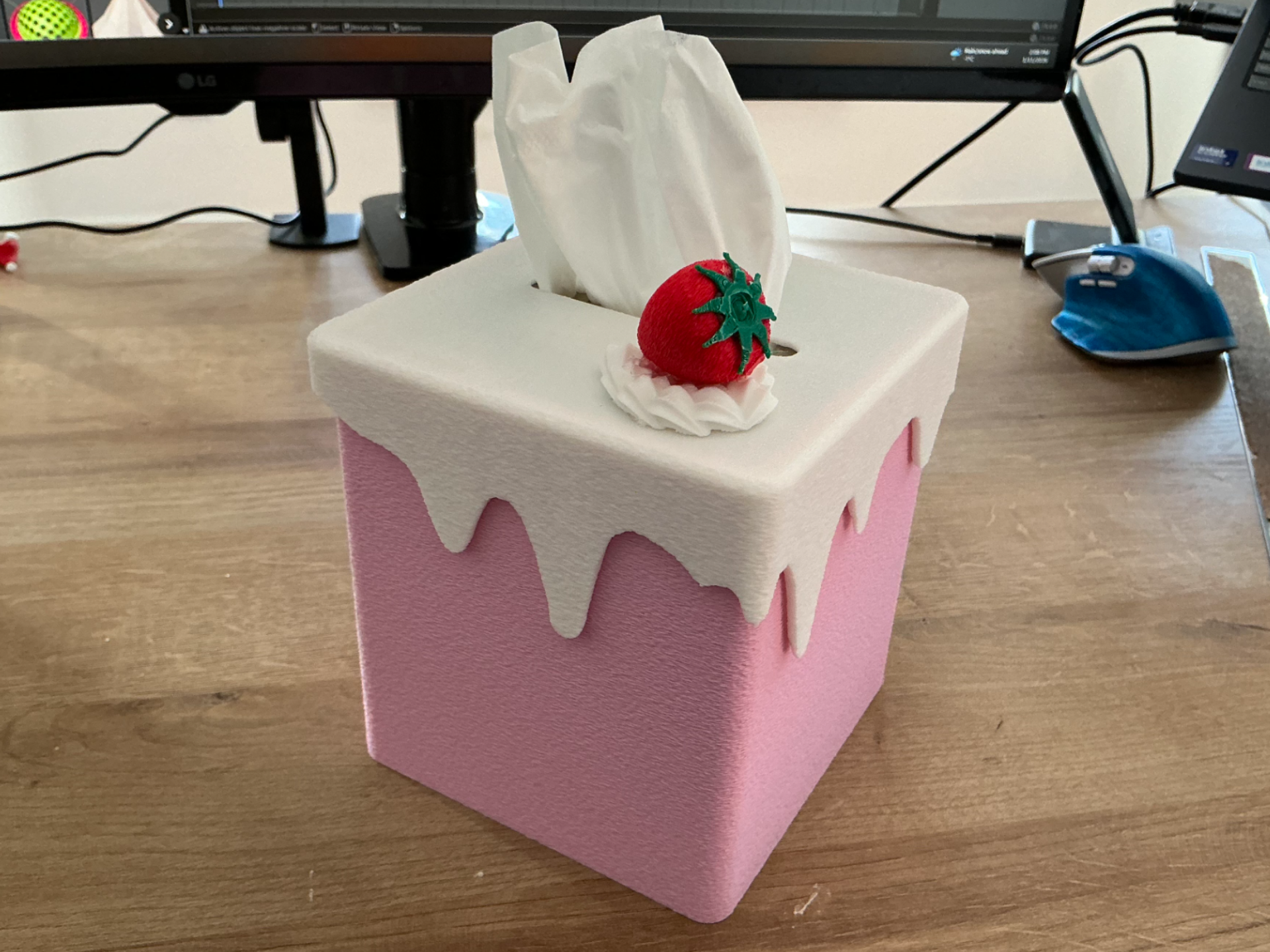 Cake Tissue Box Cover