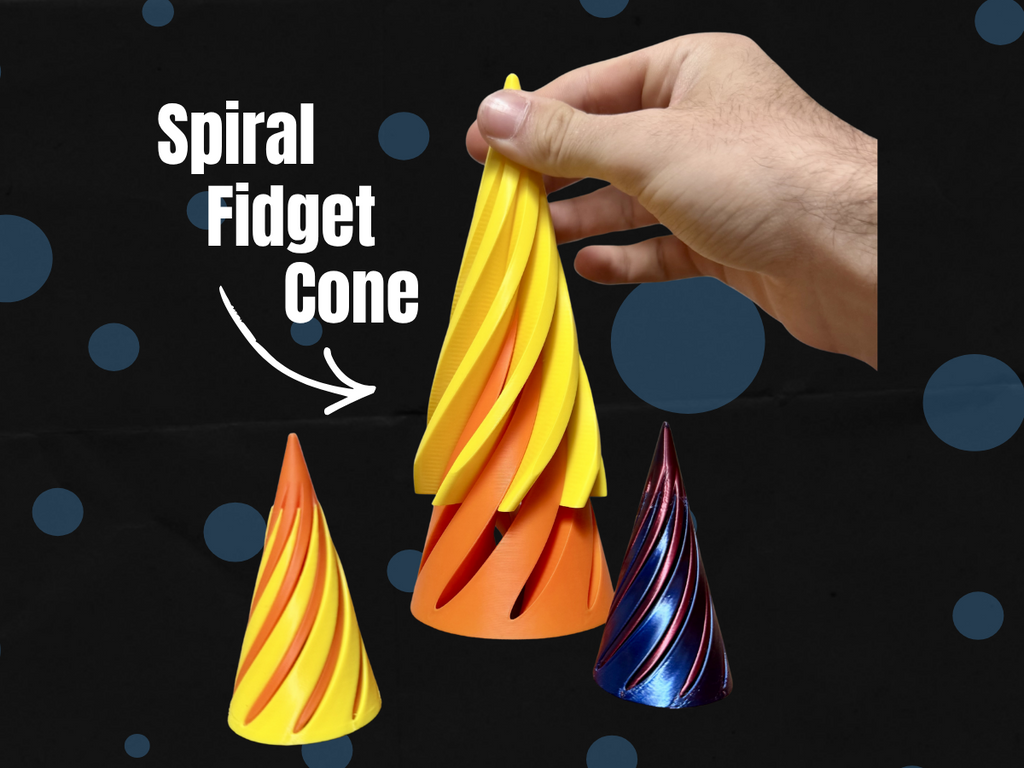 Spiral Fidget Cone - Satisfying Fidget Toy