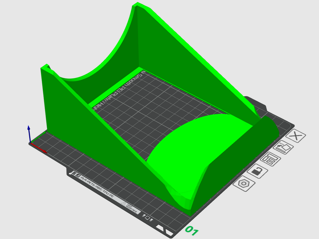 Angled Straw Holder / Organizer