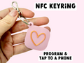Heart NFC Keyring | Business Gift | NFC Keyring