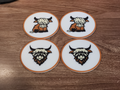 Faster Print - Highland Cow Coasters