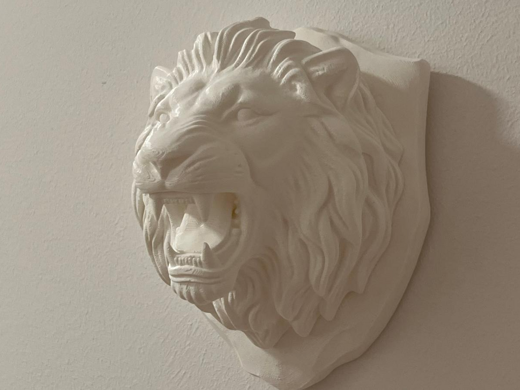 Lion Head Bust - Wall Mount