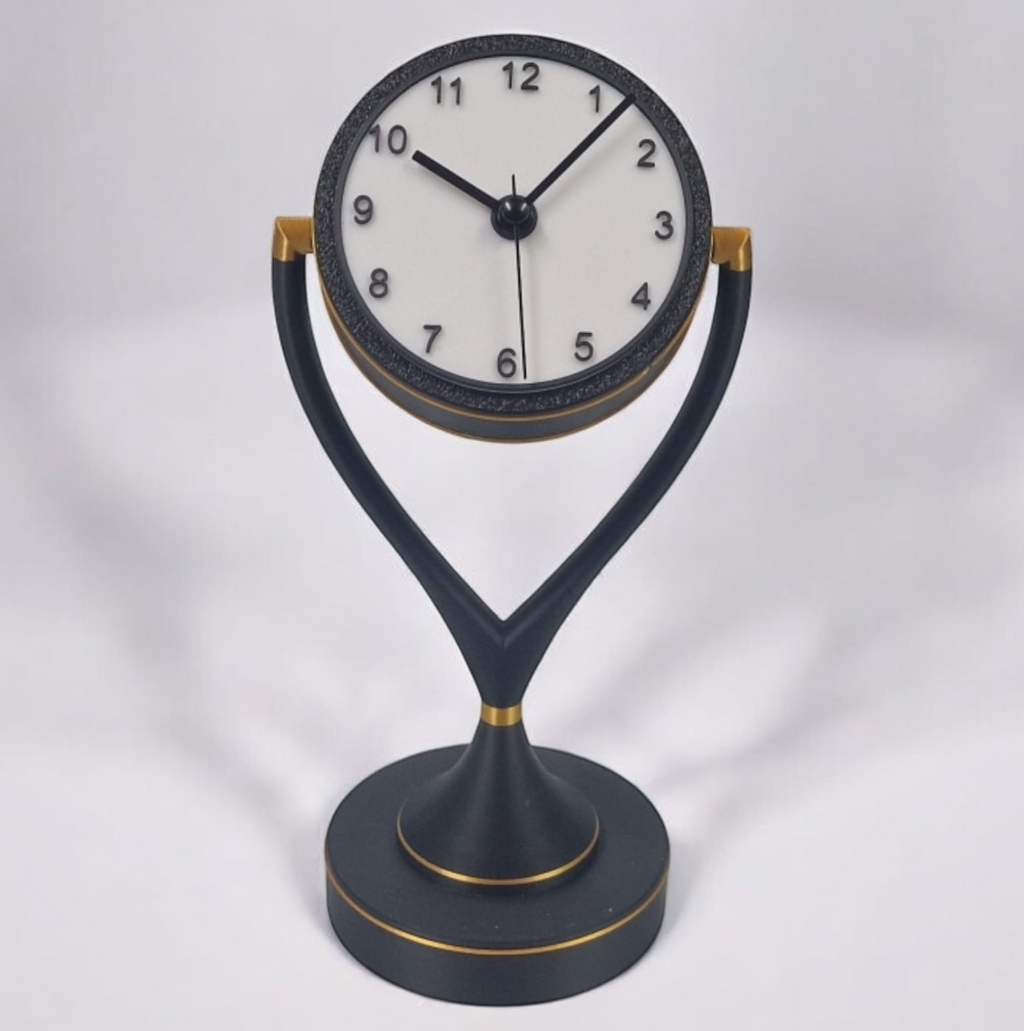 Elegant Desk Clock - contemporary Art Deco style