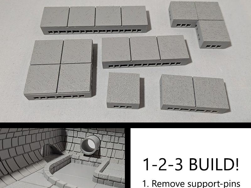 Sewer tiles (OpenLOCK system)