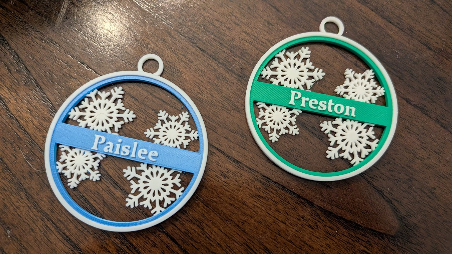 Customizable Name Ornament