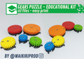 Kit d'engrenages puzzle educatif