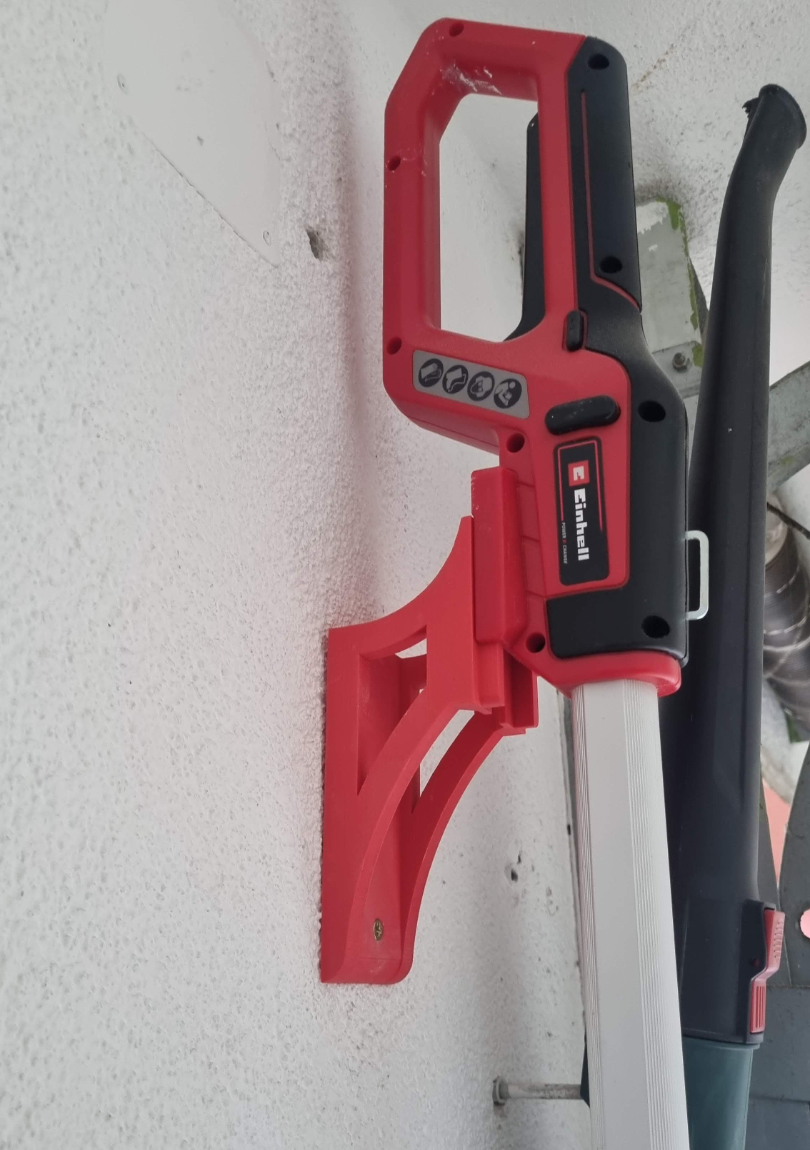 Einhell telescopic hedge trimmer wall hanger