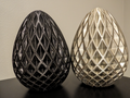 Easter Decorative Egg Honeycomb Diamond Dragon