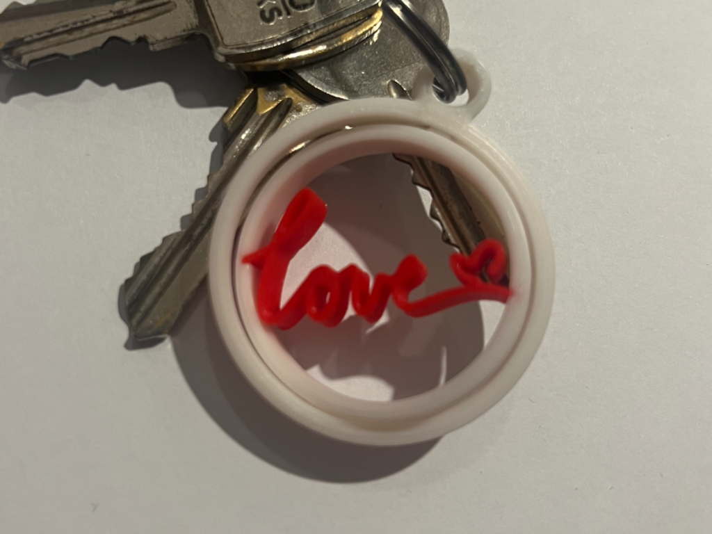 Gyro, valentines keychain
