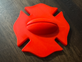 Taylor's Tins Firefighter Helmet Shield Display