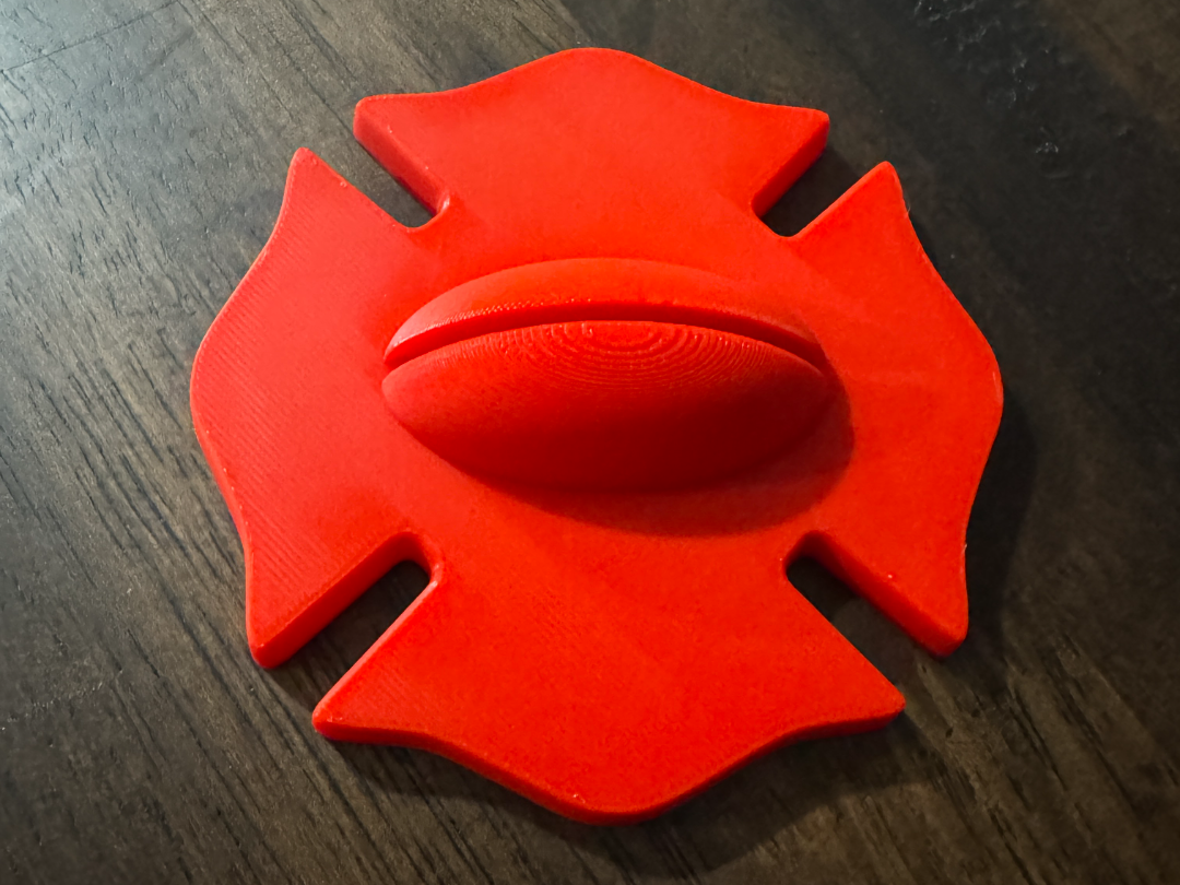 Taylor's Tins Firefighter Helmet Shield Display
