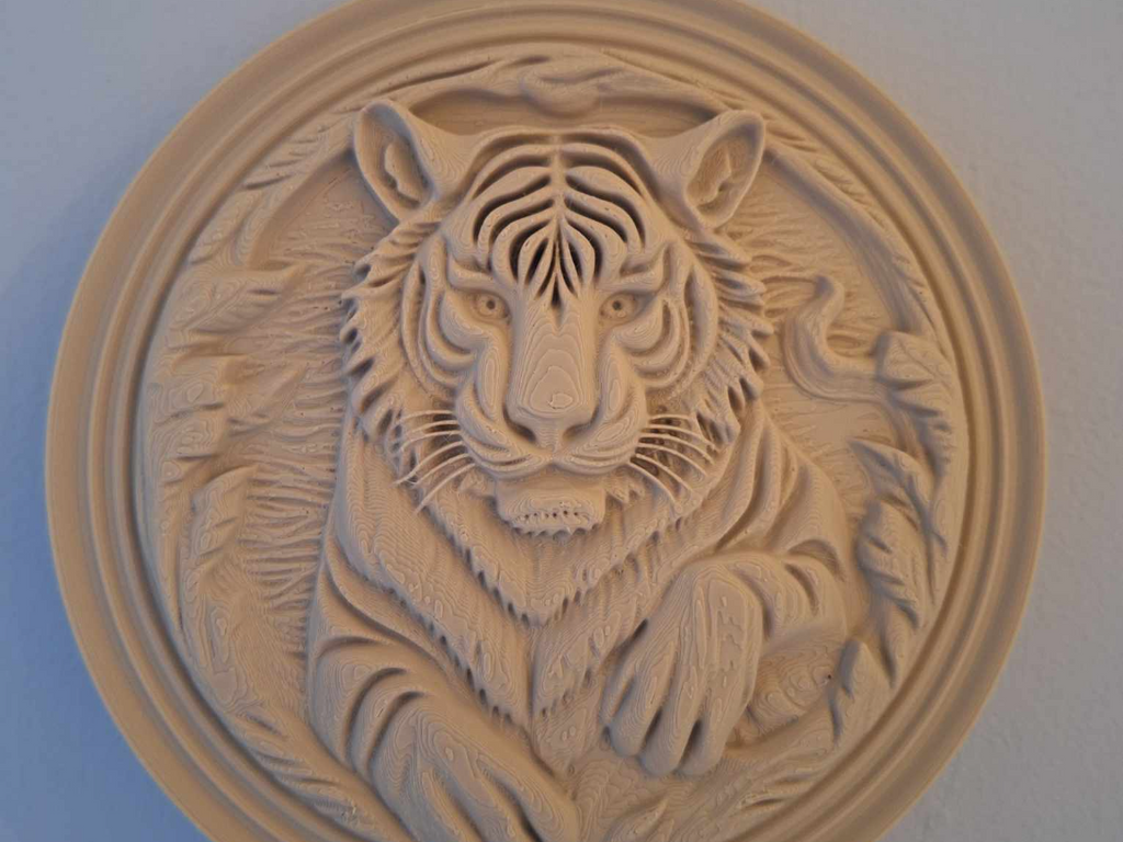 Tiger Relief sculpture