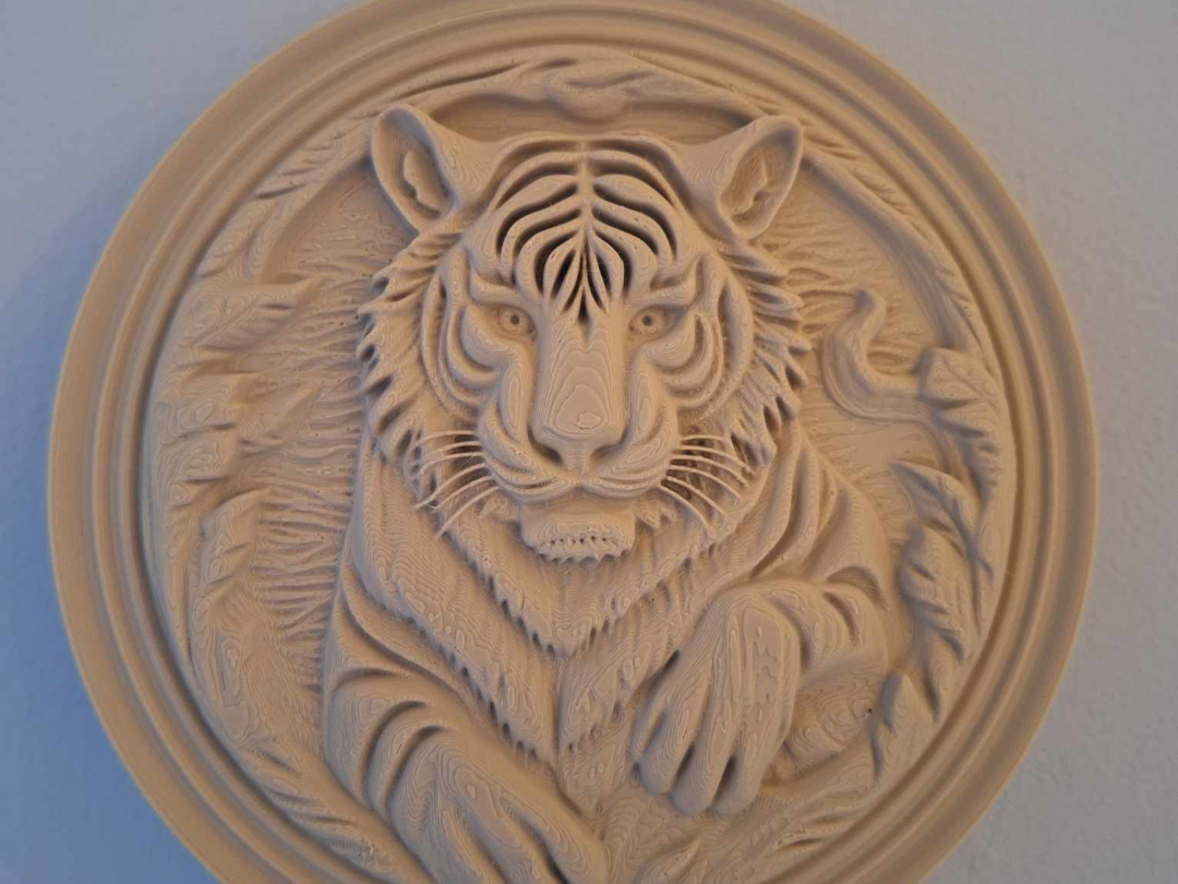 Tiger Relief sculpture