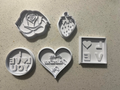 Valentines day cookie cutters and stamps