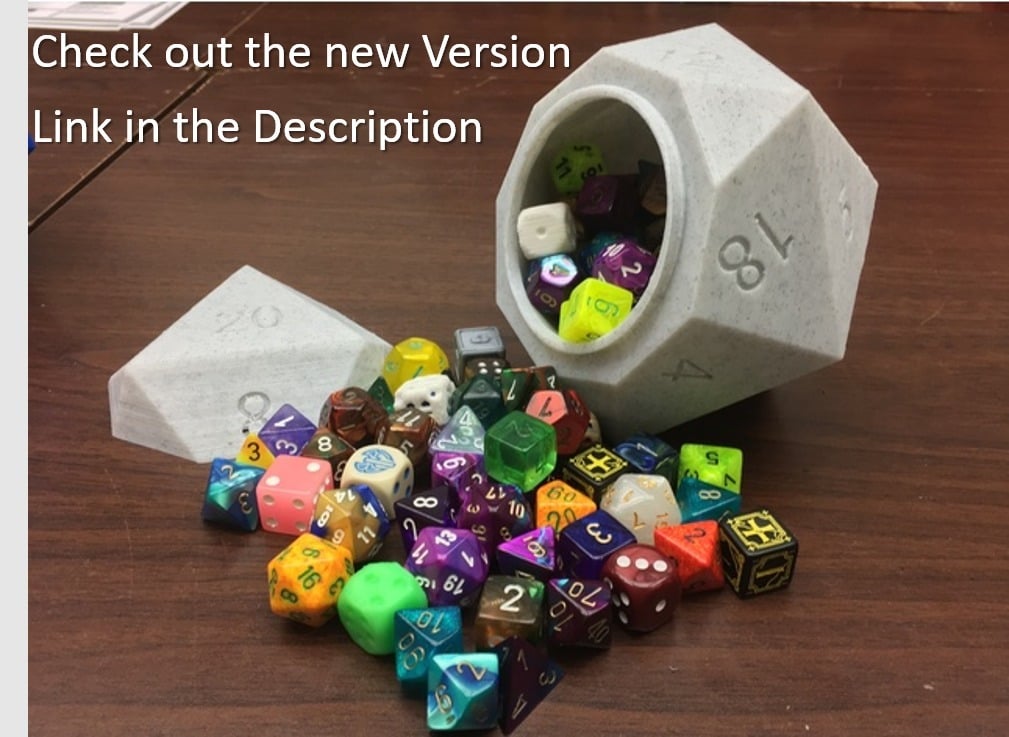 Screw Top D20 Dice Box