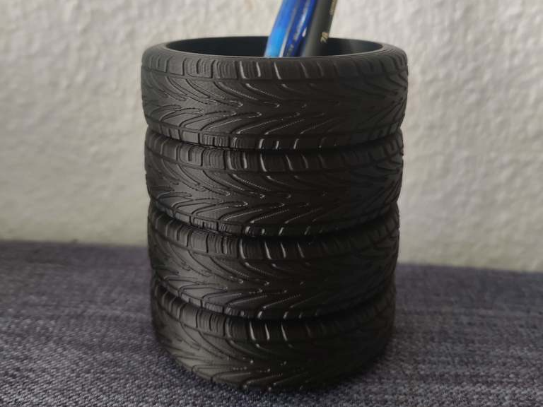 Tire stack pen holder