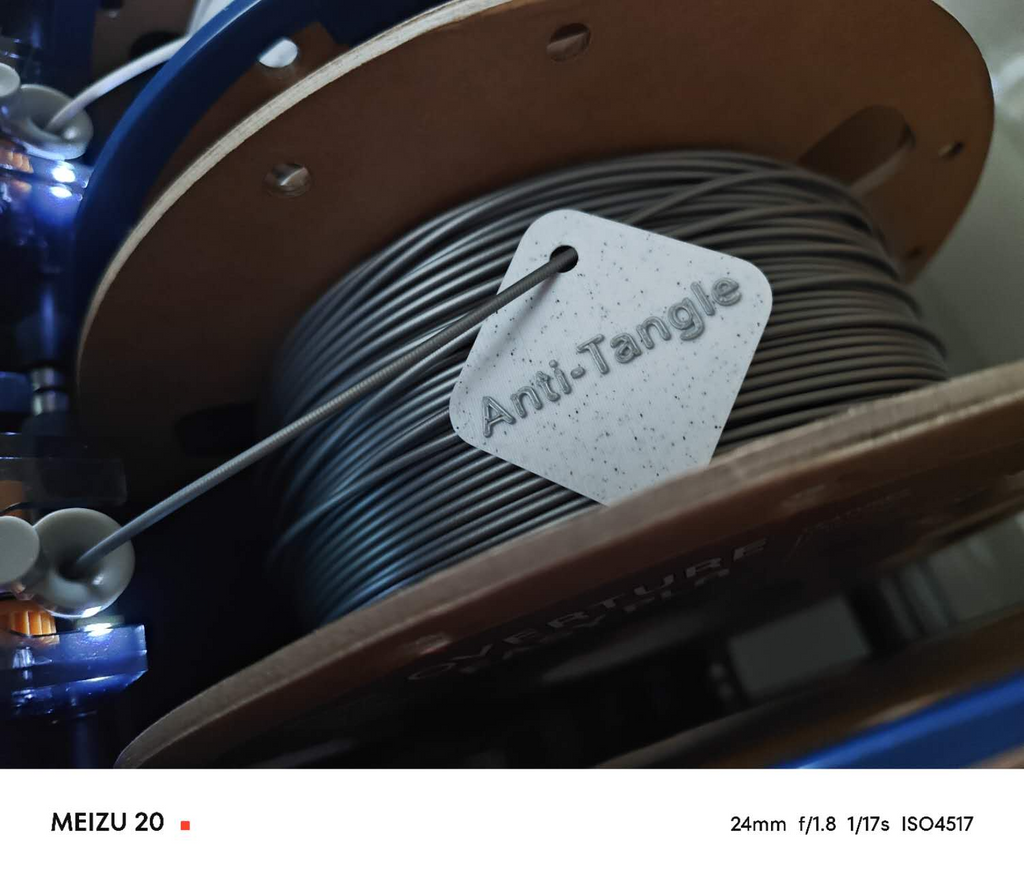 Filament Anti-Tangle Tag with Text防缠绕器