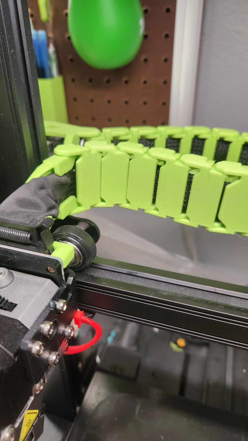 Ender 3 S1 Pro - Extruder Cable Chain - Clip Modified