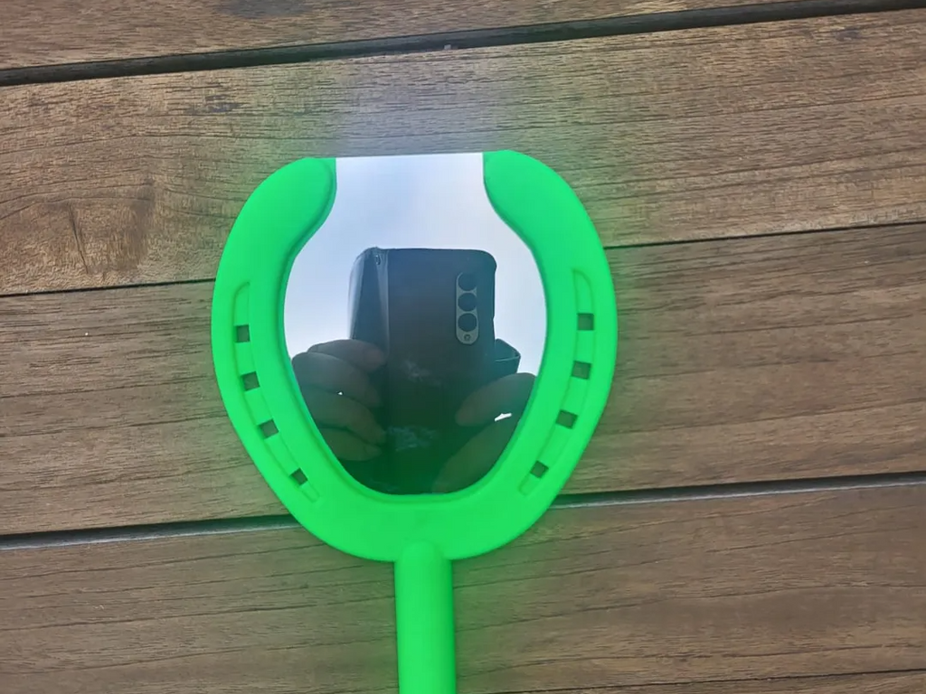 Horse shoe hand mirror
