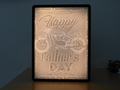Father's Day Retro Motorbike Lightning Picture