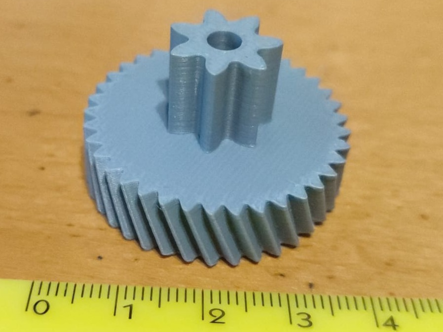 Helical gear for Vidateco shredder
