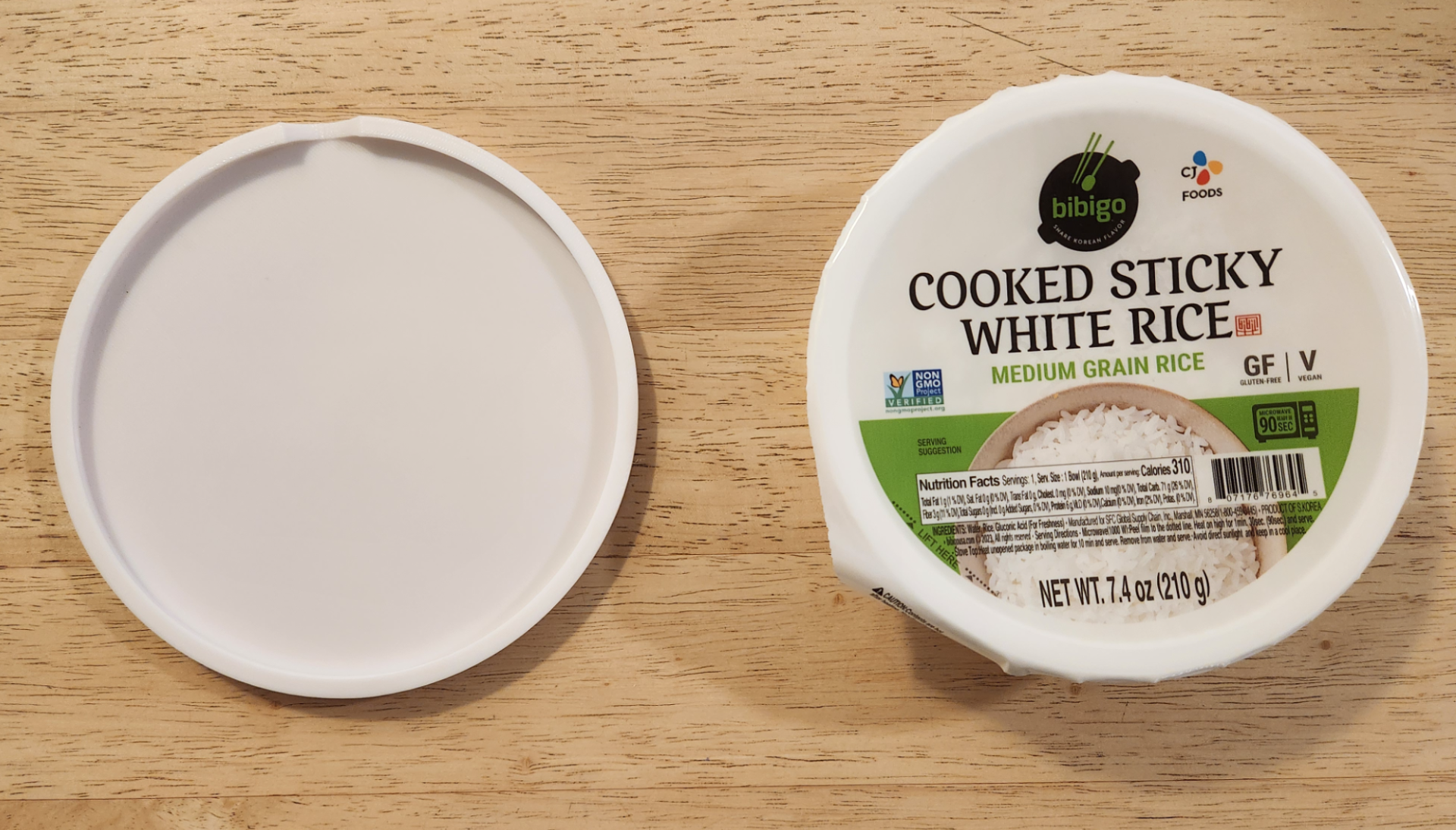 Bibigo Cooked Sticky White Rice Lid