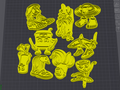 Pack Brainrot Cartoon – Llavero 3D / Cortante