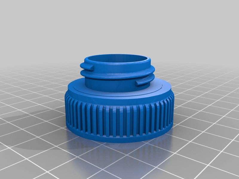 Milk jug lid to water bottle lid adapter