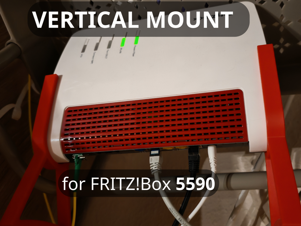 Vertikale Halterung für FRITZ!Box 5590 Fiber