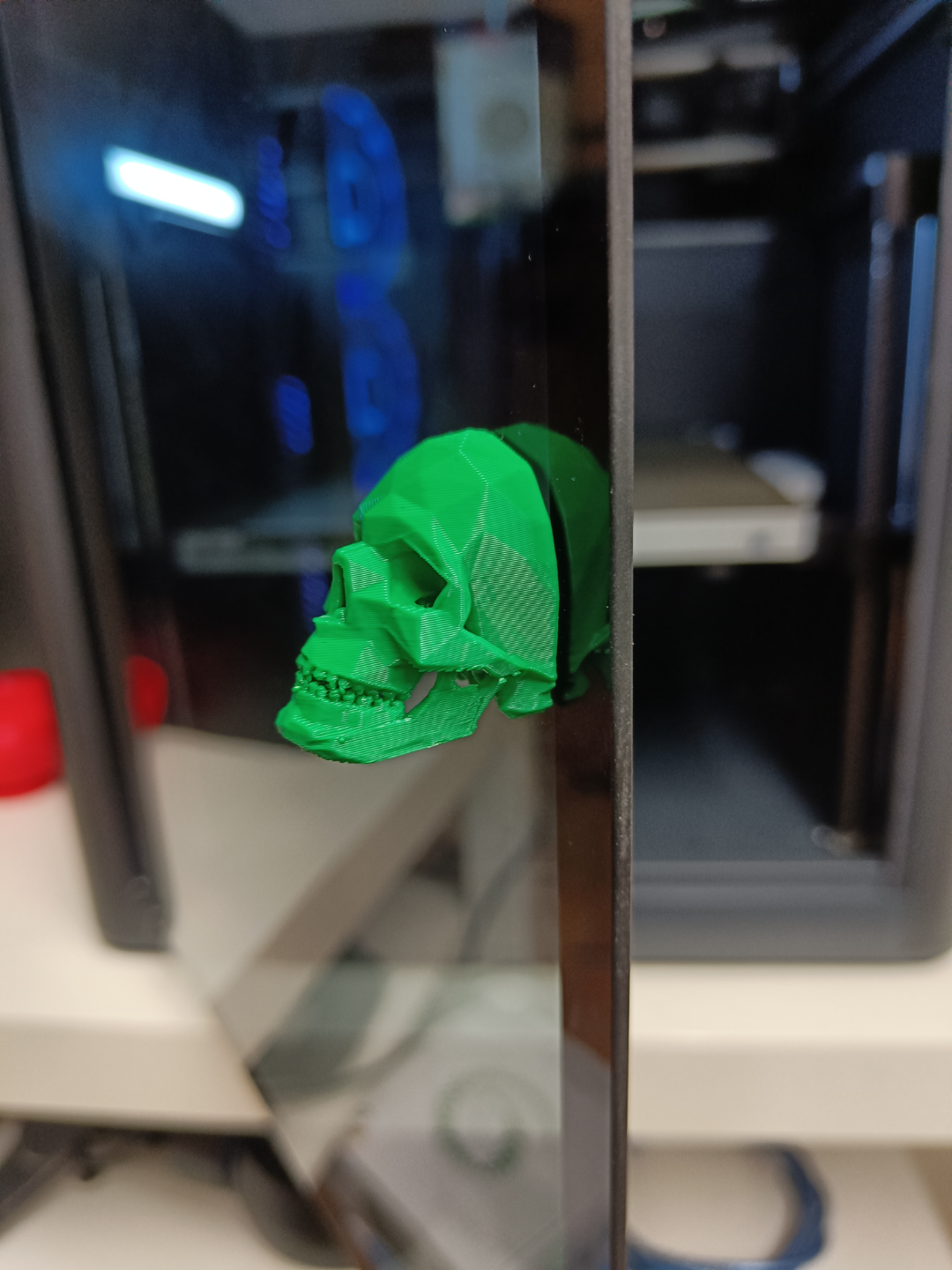 Bambulab Door handle LowPoly Skull