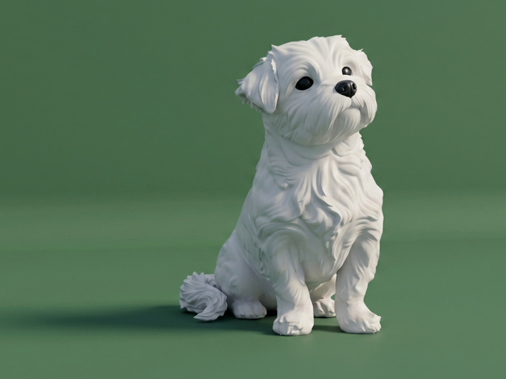 Maltese Malshi dog