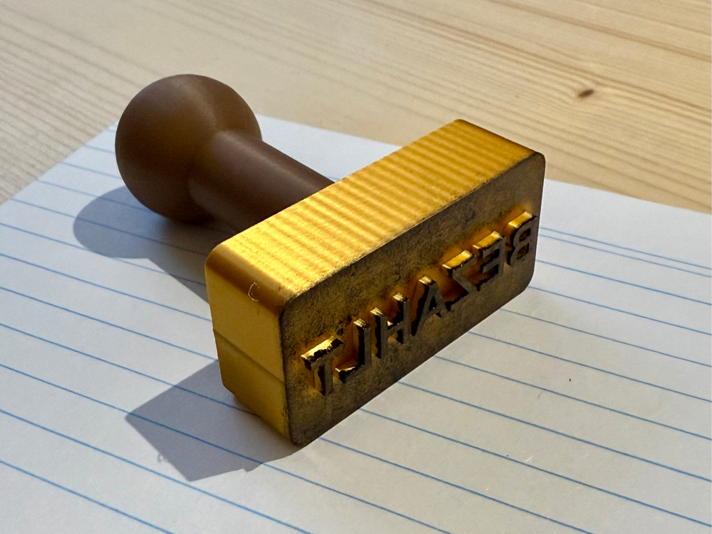 Stempel "BEZAHLT"