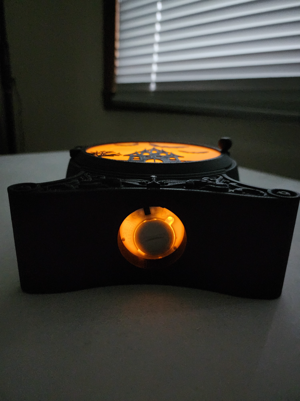 Halloween Light Display with Hole