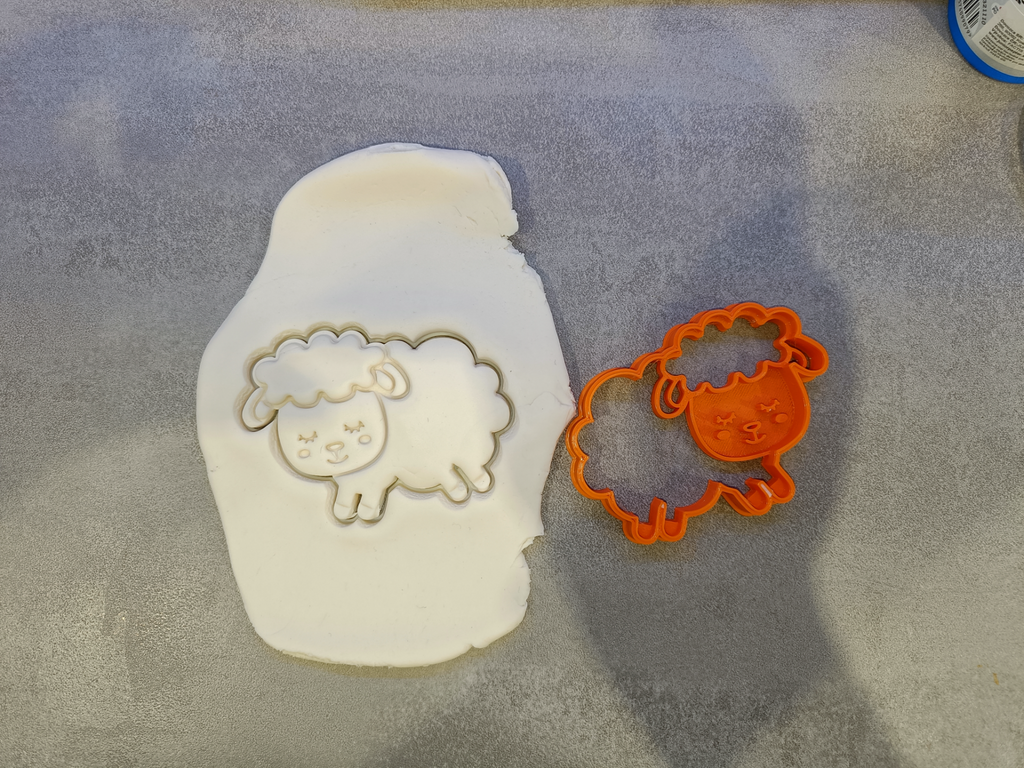 Cute sheep cookie cutter