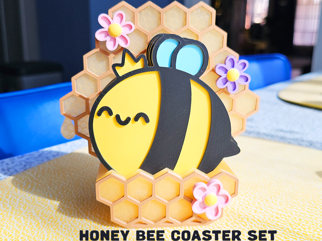 Honey Bee Coaster Set