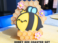 Honey Bee Coaster Set