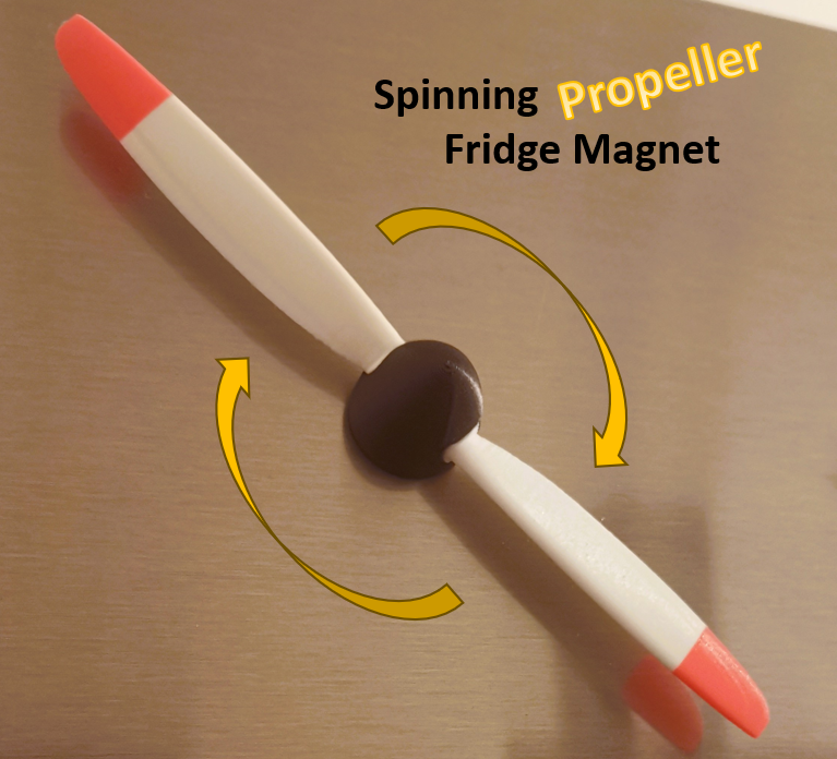 Spinning Propeller Fridge Magnet