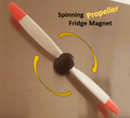 Spinning Propeller Fridge Magnet