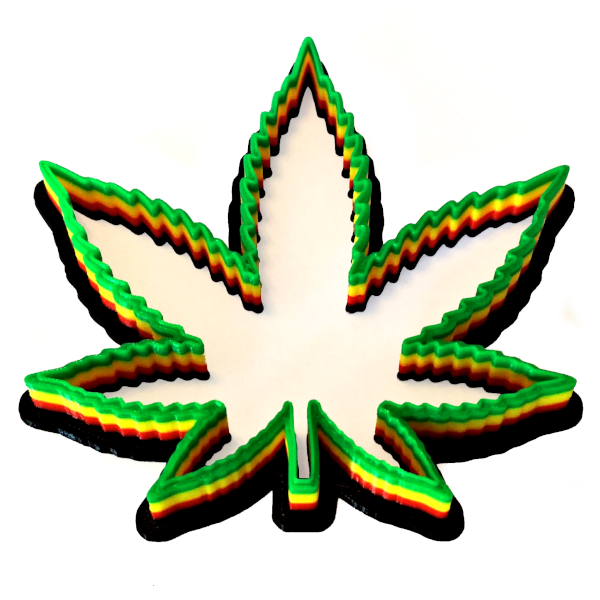 Pot leaf cookie cutter