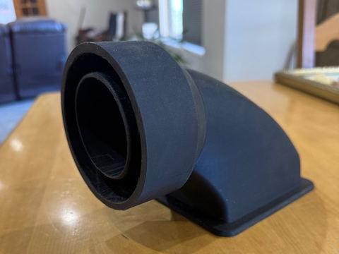 2" or 4" combo vertical X1 exhaust adapter