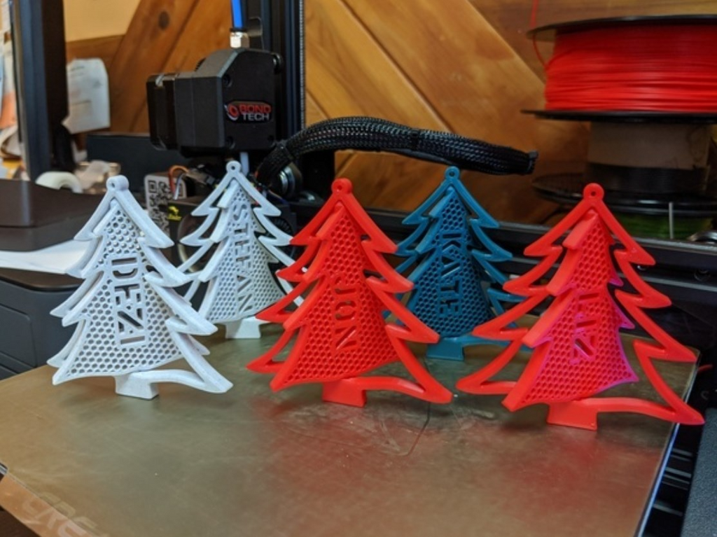Tree - Name Christmas Ornament (Swivels)