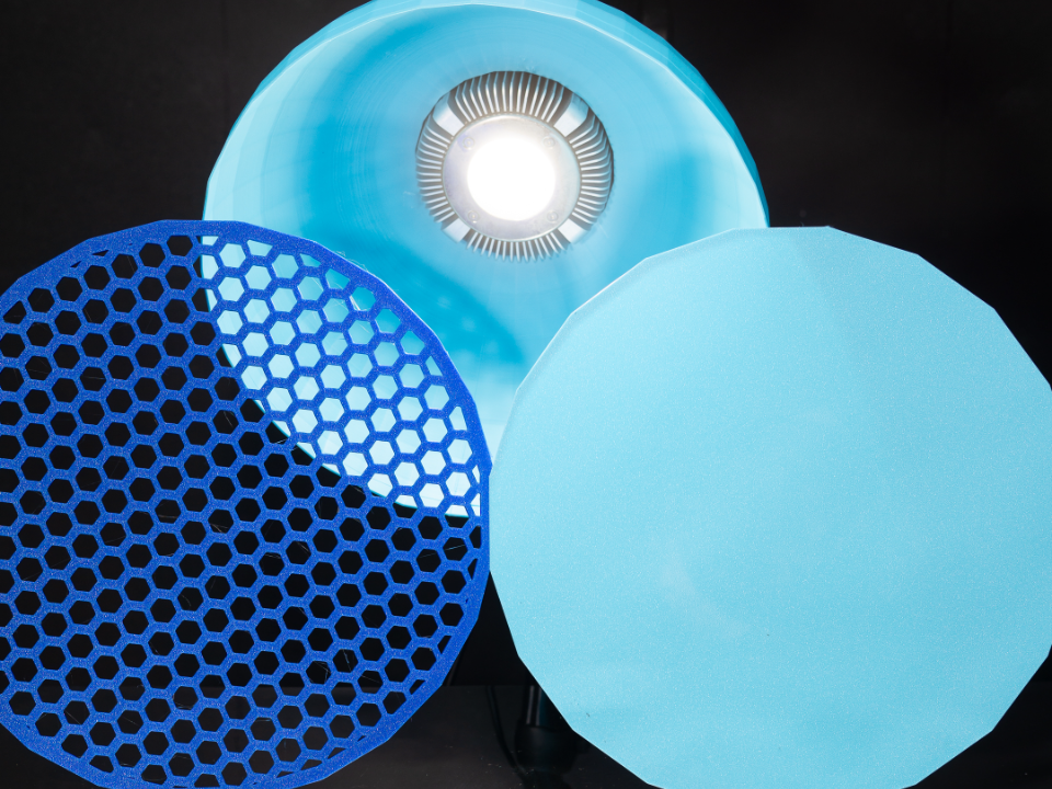 10inc Bowens Reflector Dish with Grid and Diffuser
