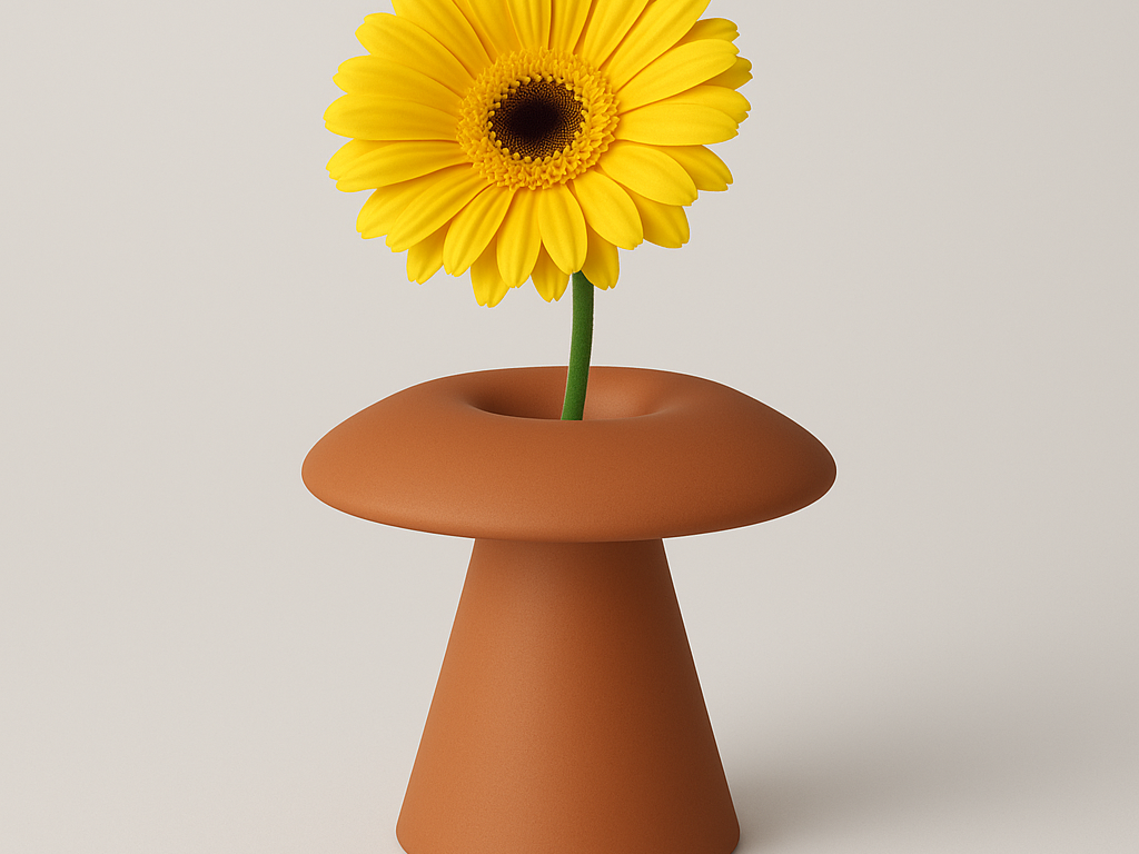 <Mushroom vase