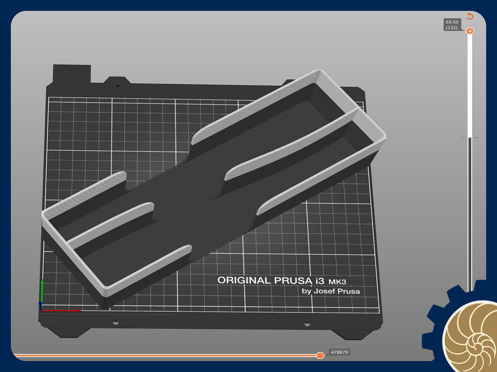Gridfinity Kitchen - 2x6 Knives.stl PRUSA optimizd