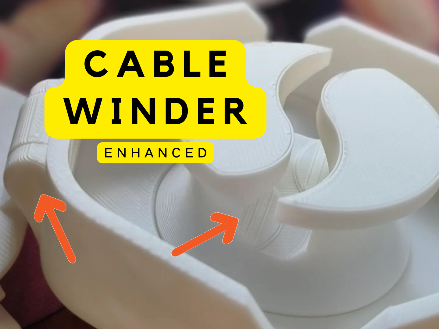 Portable Cable Organizer/Winder(Cable Hide) 卷线器加孔版