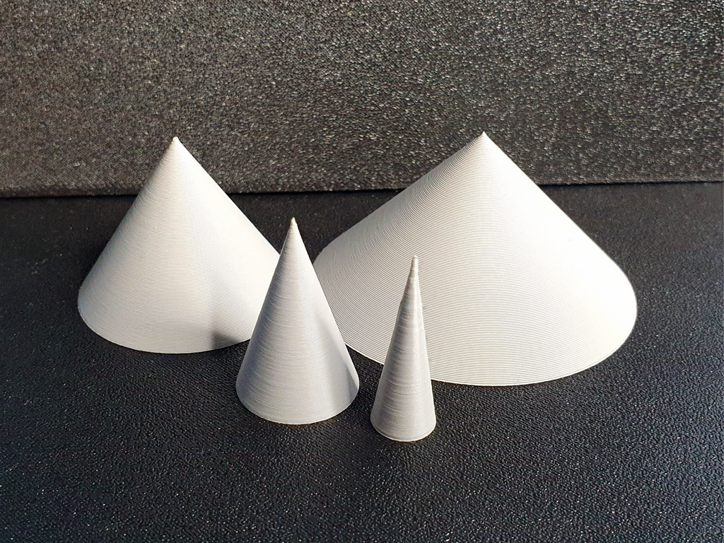 Cones of Different Sizes