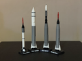 Early Nasa Rocket Garden 1:200 Scale