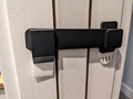 Print-in-place latch with catch
